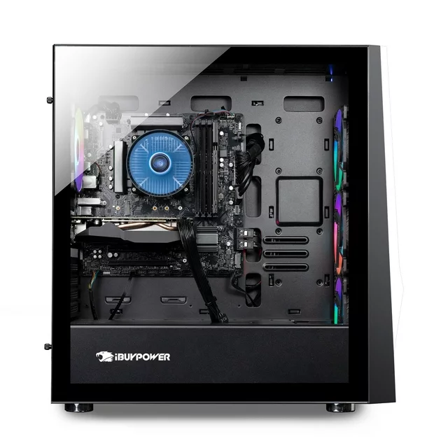 iBUYPOWER Gaming Desktop PC SlateHakoA5N16501 - AMD Ryzen 5 4500 - GTX 1650 - 8GB DDR4 RAM - 500GB NVMe SSD
