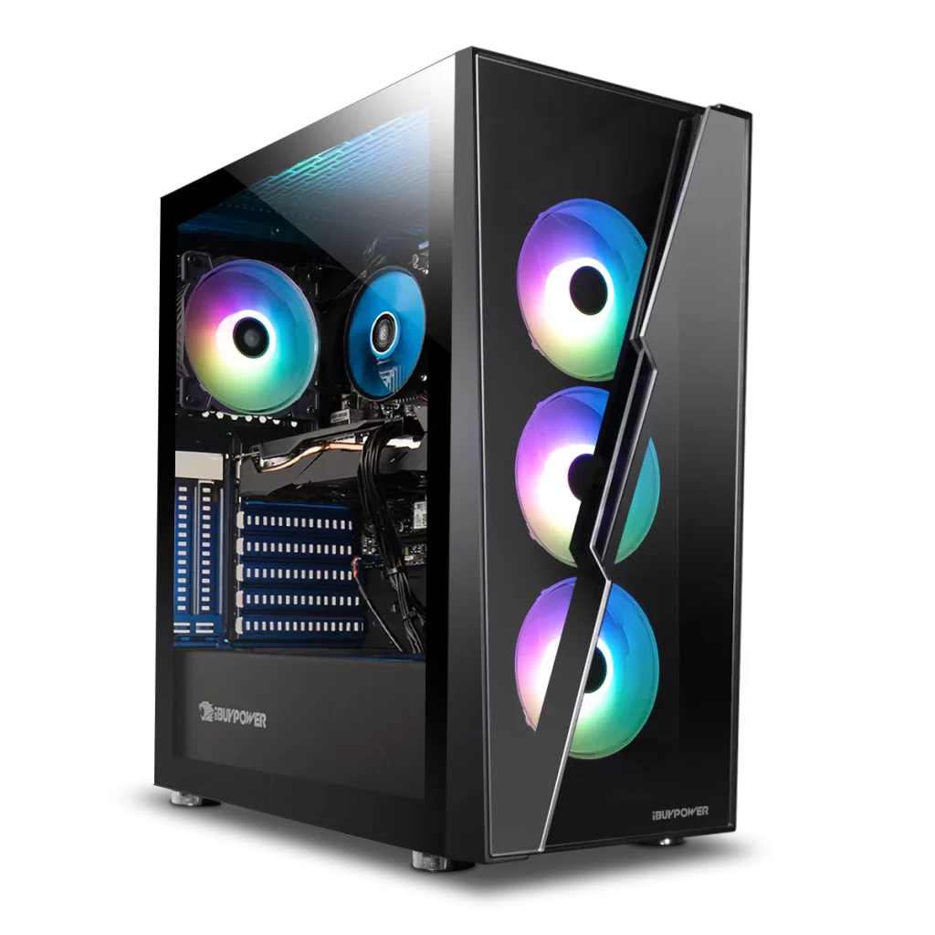 iBUYPOWER Gaming Desktop PC SlateHakoA5N16501 - AMD Ryzen 5 4500 - GTX 1650 - 8GB DDR4 RAM - 500GB NVMe SSD