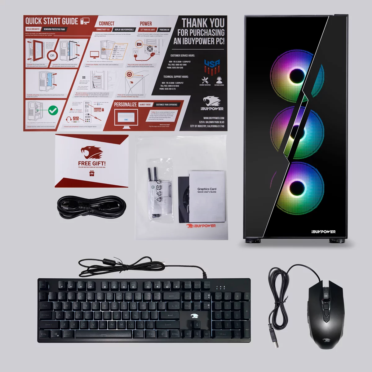 iBUYPOWER Gaming Desktop PC SlateHakoA5N16501 - AMD Ryzen 5 4500 - GTX 1650 - 8GB DDR4 RAM - 500GB NVMe SSD