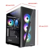 iBUYPOWER Gaming Desktop PC SlateHakoA5N16501 - AMD Ryzen 5 4500 - GTX 1650 - 8GB DDR4 RAM - 500GB NVMe SSD