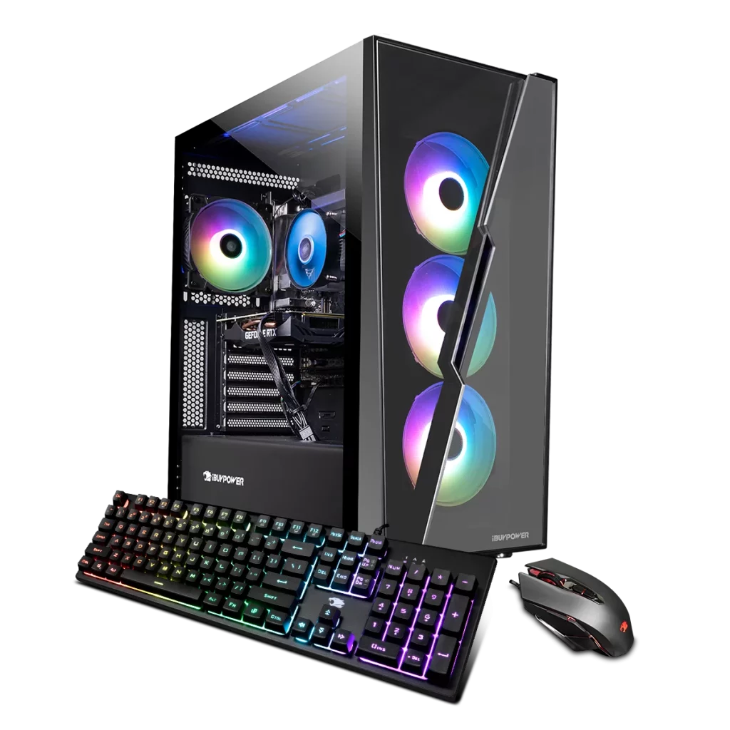 iBUYPOWER Gaming Desktop PC SlateHakoA5N16501 - AMD Ryzen 5 4500 - GTX 1650 - 8GB DDR4 RAM - 500GB NVMe SSD