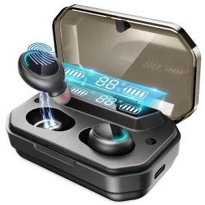 Wireless Earbuds Bluetooth 5.0 Headphones IPX7 Waterproof TWS Deep Bass Stereo Noise Cancelling Headset in Ear