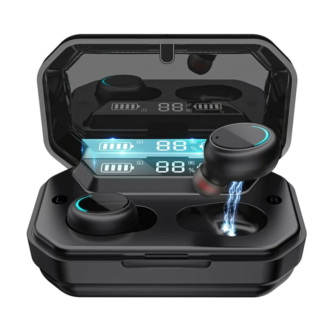 Wireless Earbuds Bluetooth 5.0 Headphones IPX7 Waterproof TWS Deep Bass Stereo Noise Cancelling Headset in Ear